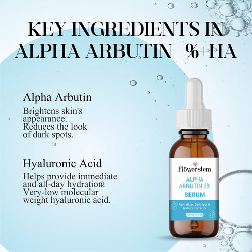 Alpha Arbutin Serum for Skin Brightening | Dark Spot Remover | Even Skin Tone & Radiance | Lightweight, Fast Absorbing Face Serum