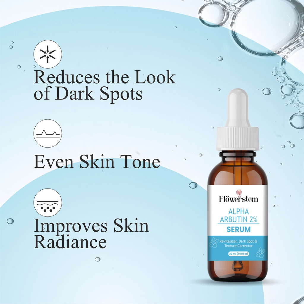 Alpha Arbutin Serum for Skin Brightening | Dark Spot Remover | Even Skin Tone & Radiance | Lightweight, Fast Absorbing Face Serum