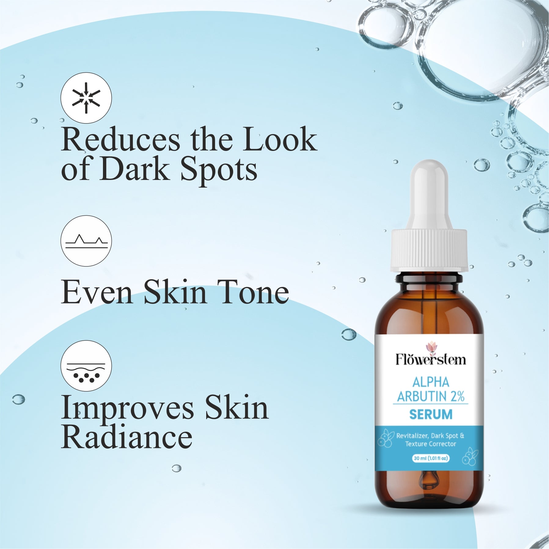 Alpha Arbutin Serum for Skin Brightening | Dark Spot Remover | Even Skin Tone & Radiance | Lightweight, Fast Absorbing Face Serum