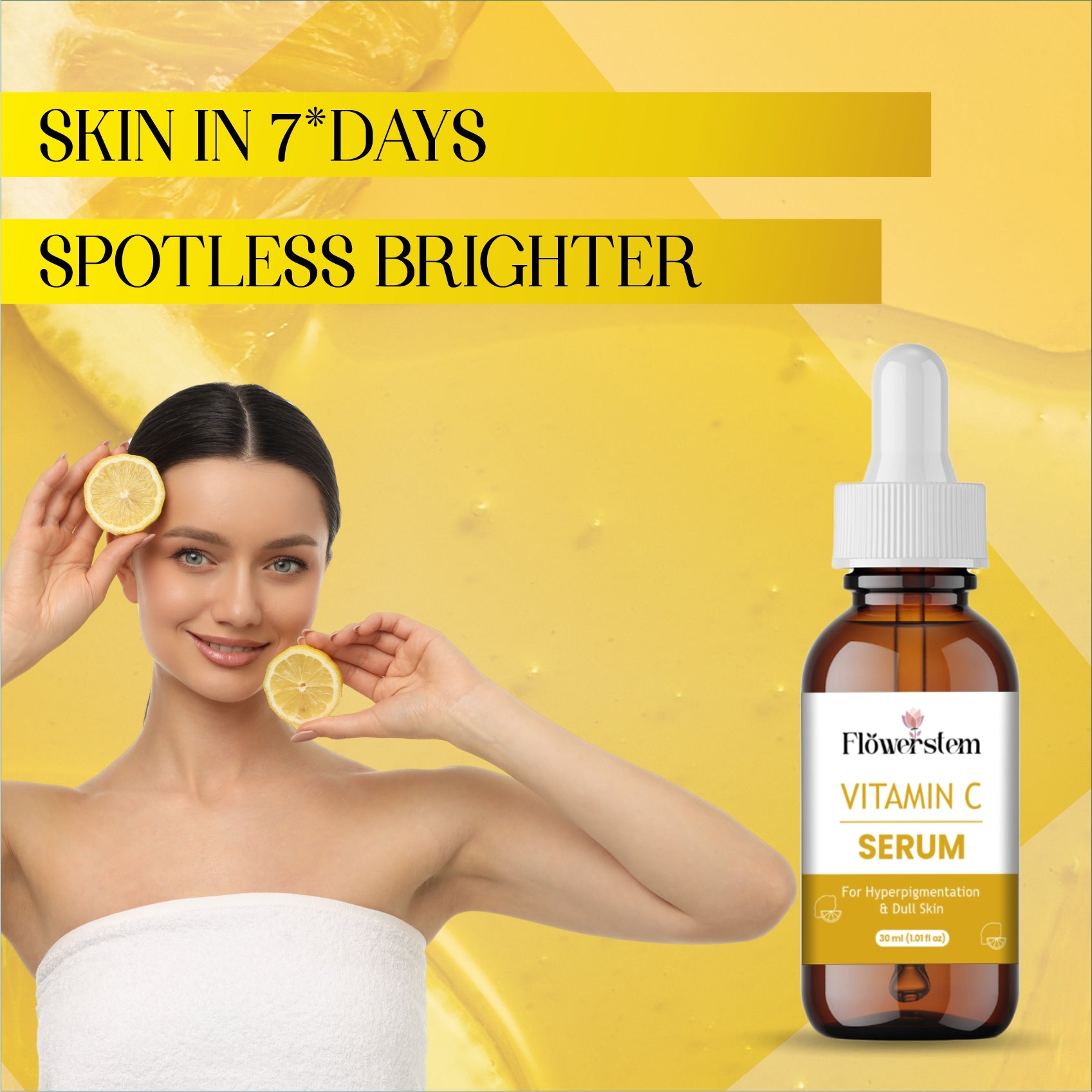 Vitamin C Face Serum for Glowing Skin | Brightening & Anti-Aging Serum with Hyaluronic Acid & Vitamin E | Fades Dark Spots, Evens Skin Tone, Reduces Fine Lines | For Men & Women – 30ml